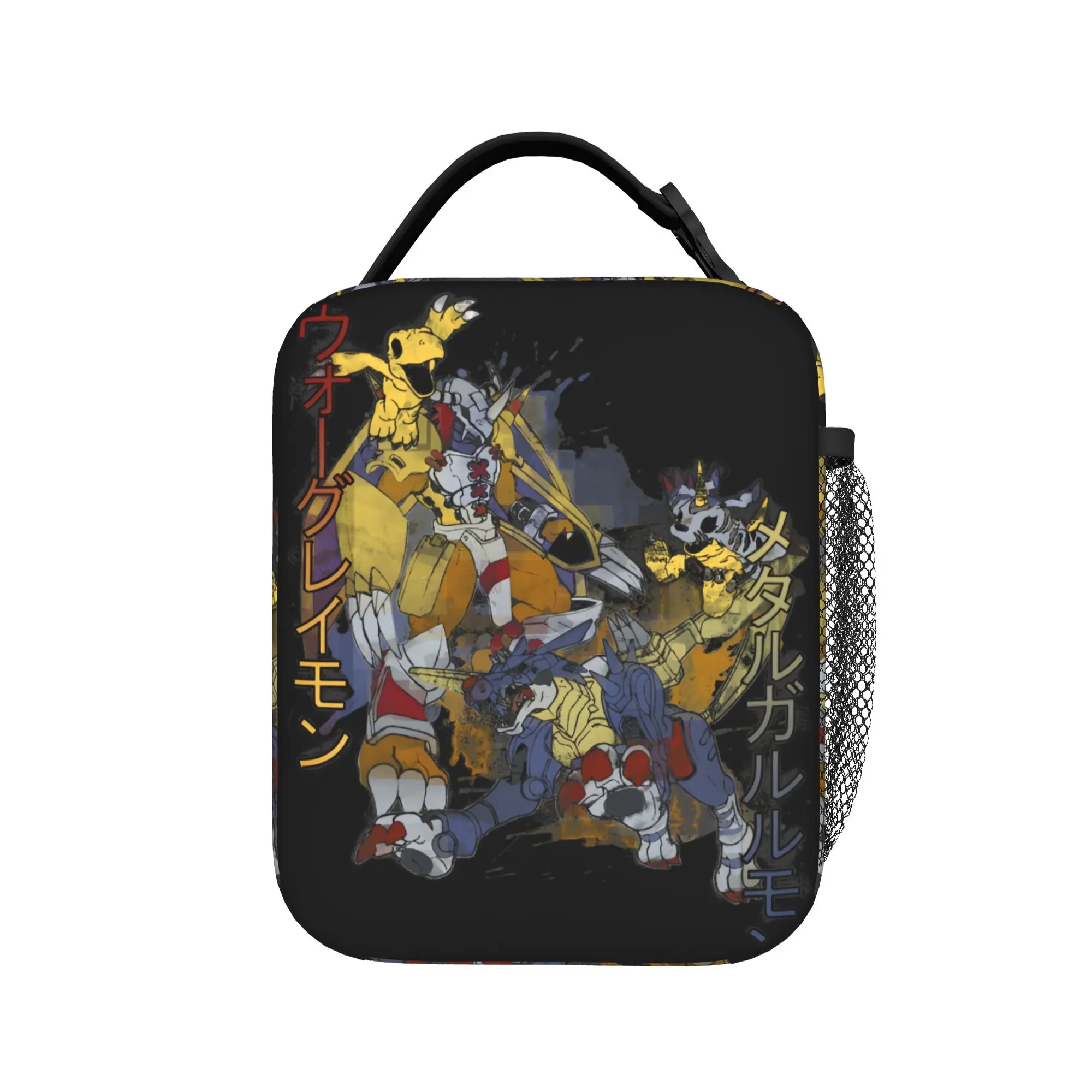 WarGreymon Dragon Monster Lunch Bag  Fun Lunch Box School Portable Insulated Thermal Lunch Bags For Child Oxford Cooler Bag