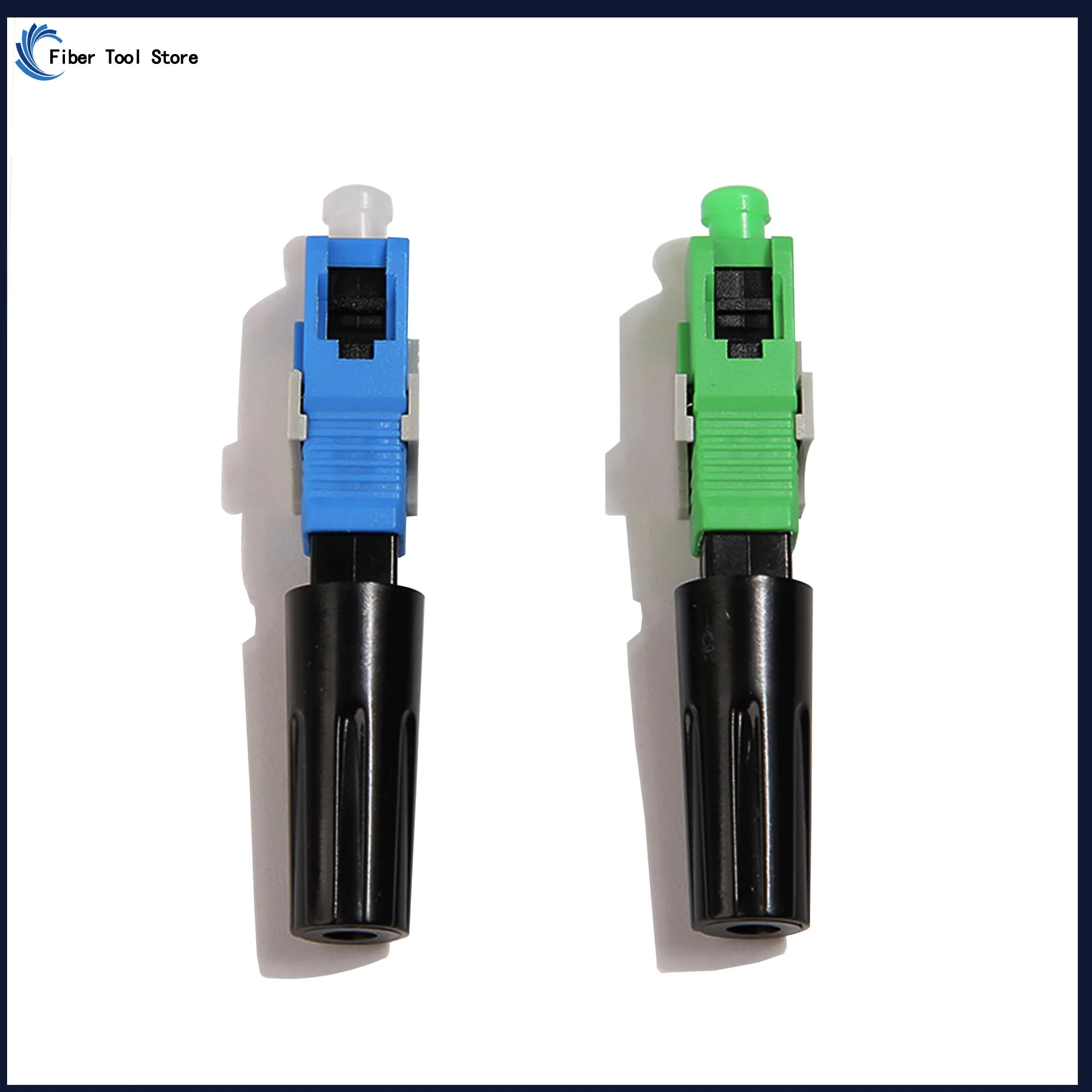 Optical Fiber Connector Fast Connector Blue And Green Plastic Optical Fiber SC APC Connector UPC Fast Cold Connection Adapter