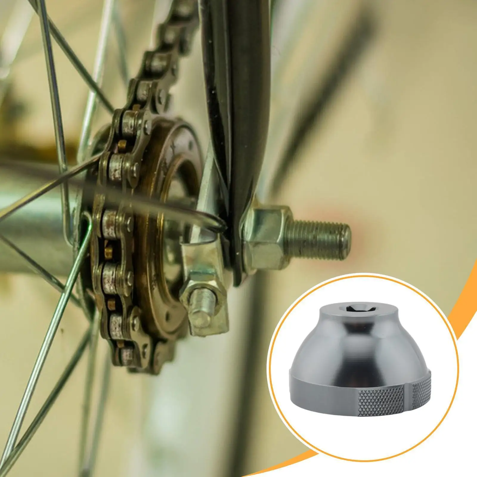 

Bike Bottom Bracket Removal Tool Aluminum Alloy 16 Notch Slot for Bicycle Repair Rack Maintenance Set and Fitting