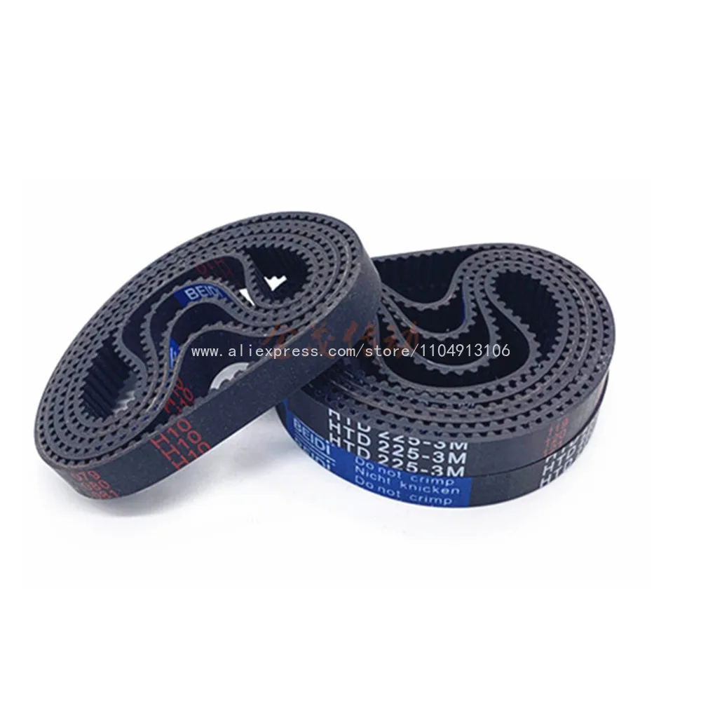 HTD3M Timing Belt 6mm Width Closed-loop Synchronous Rubber HTD 3M Belts  204 207 210 213 216 219 222 225 228 231 234mm Length
