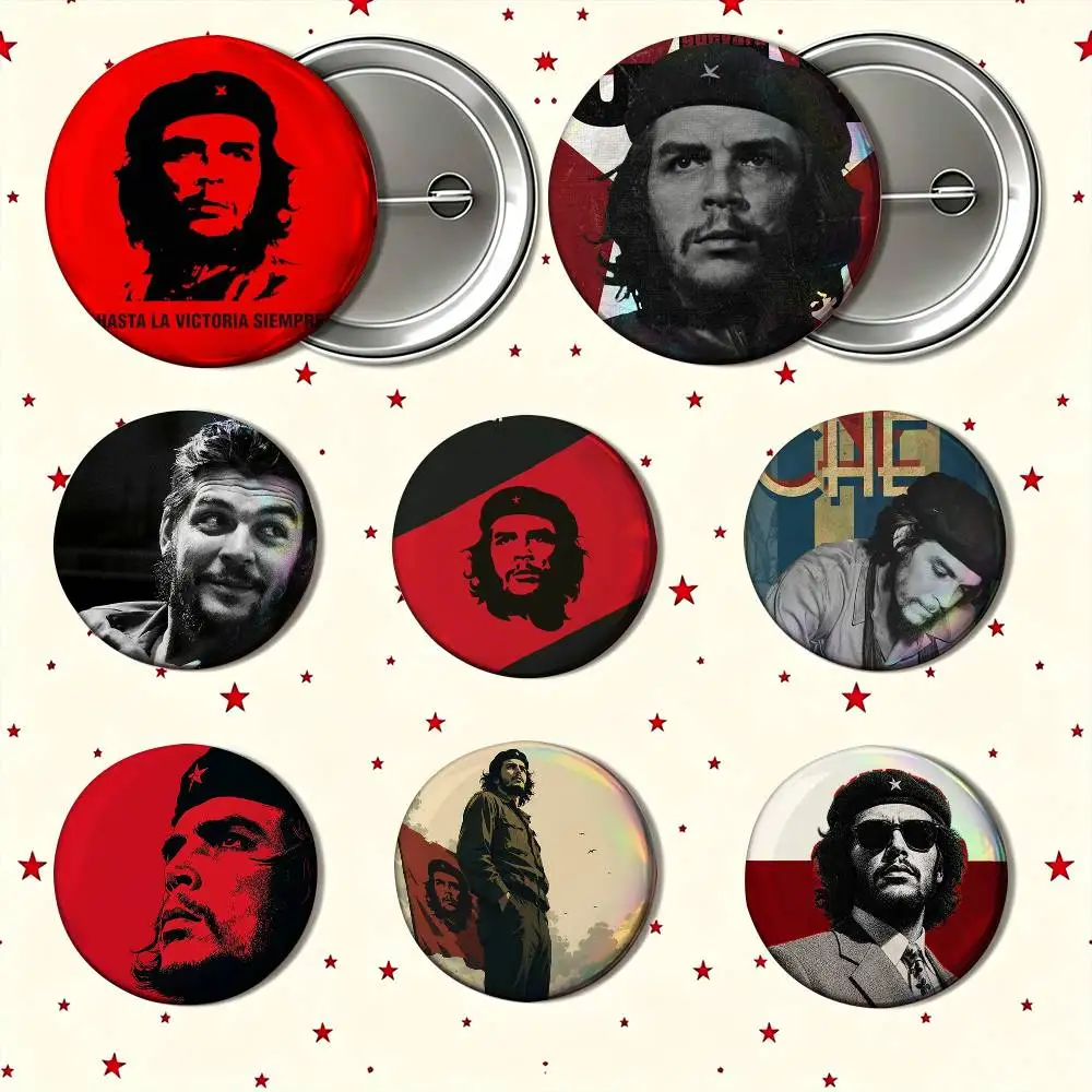 C-Che G-Guevara Freedom 25mm 32mm 44mm 58mm Anime Badges Brooches DIY Pins Decorations Birthday Gifts
