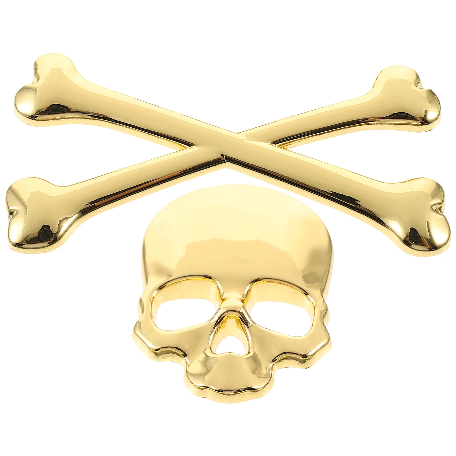 

Sticker Rhinestone Stickers Skull Nail Decorative Auto Decals Gold Car Badge