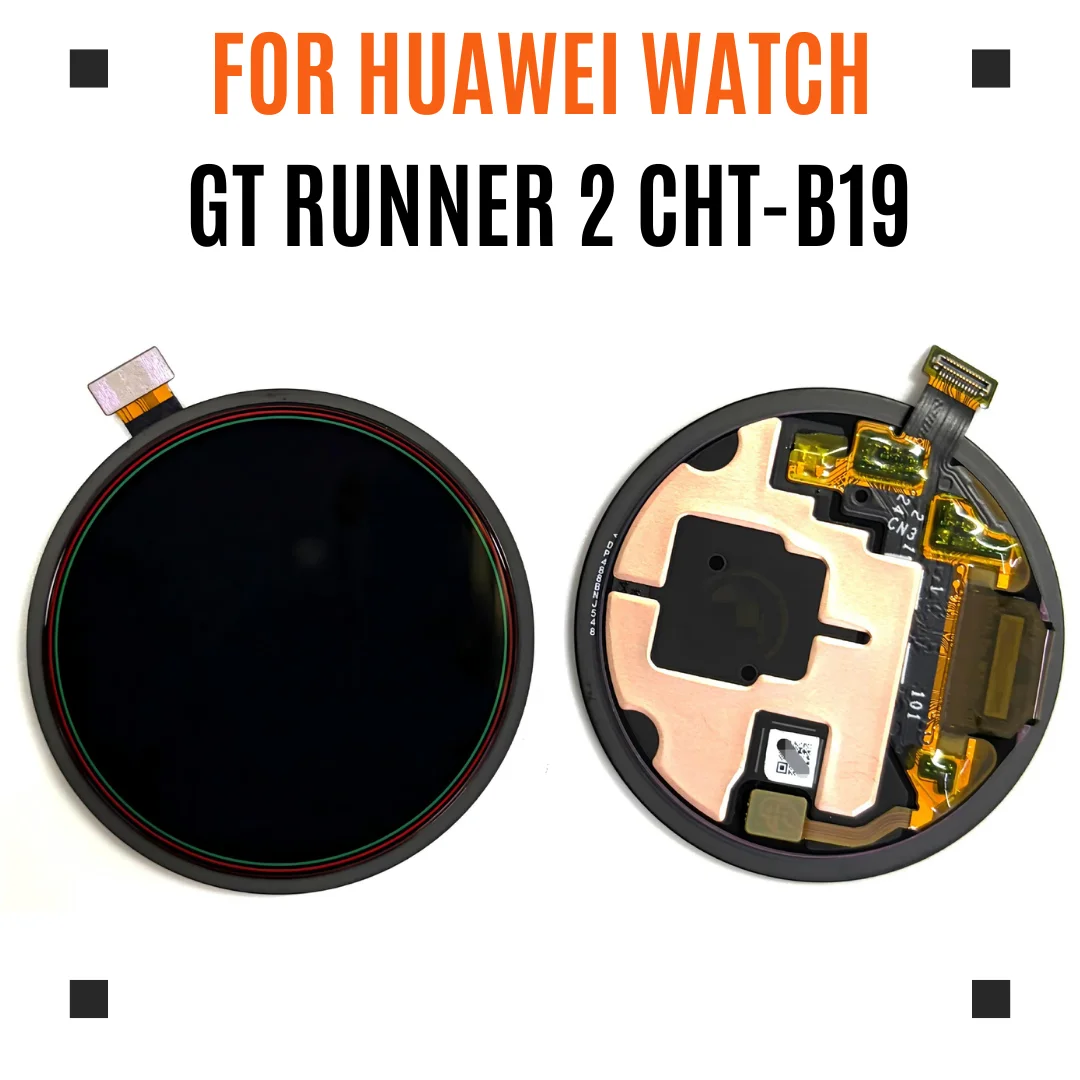 For Huawei Watch GT Runner 2 Professional Running CHT-B19 LCD Screen Display Touch Digitizer Replacement AMOLED Full Assembly