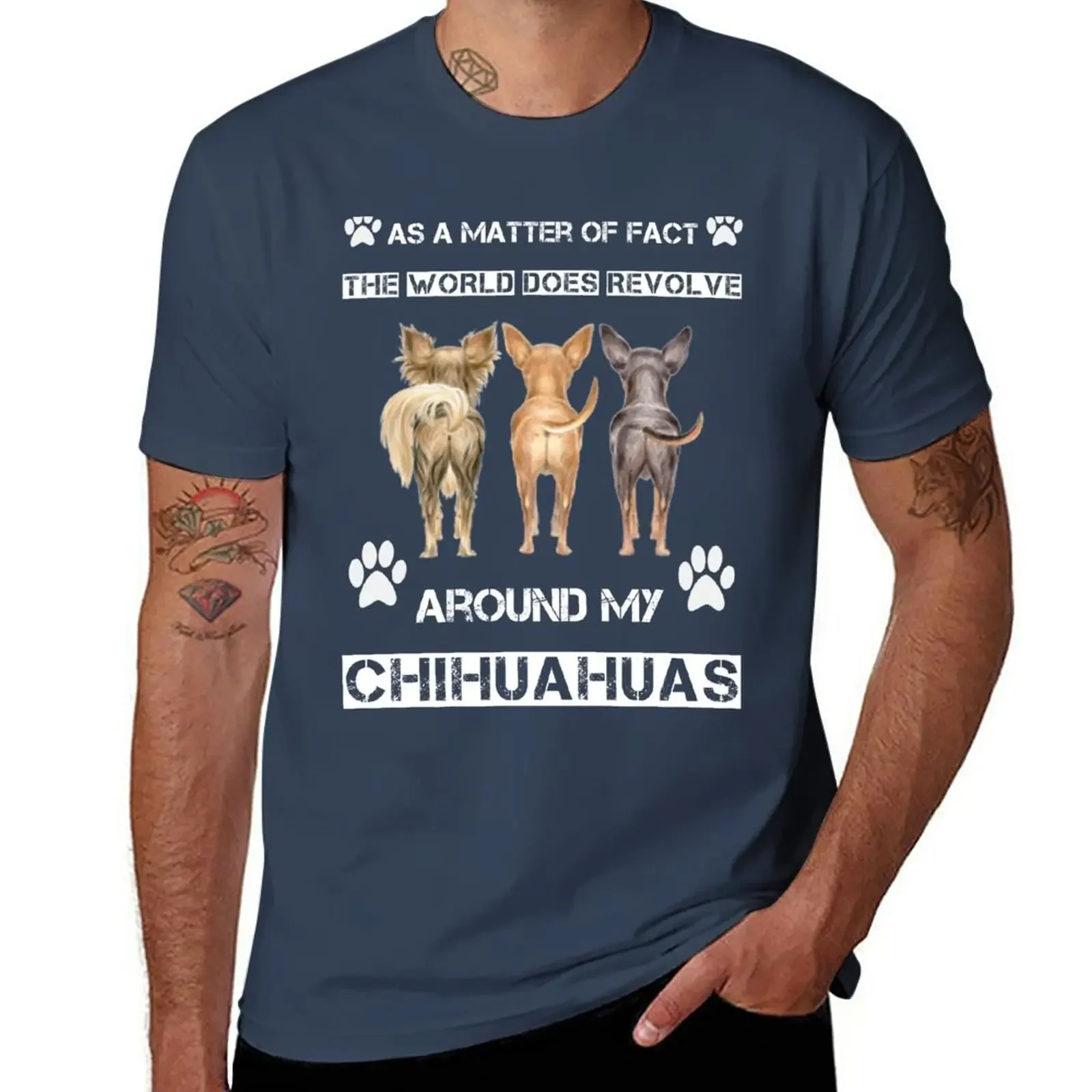 Chihuahua T-Shirt oversizeds vintage graphic tee anime stuff mens graphic t-shirts funny