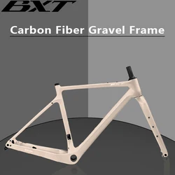 2024 Ultra Light Carbon Road Frame Disc Brake Max 700x47C Road Bicycle Frameset Gravel Thru Axle 12x142mm