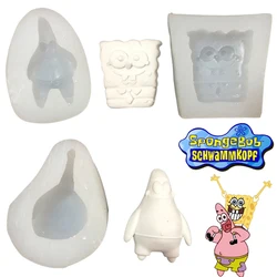 SpongeBob Patrick Star Silicone Mould Candle Mold DIY Handmade Soap Plaster Resin Cake Chocolate Baking Tool Kitchen Bakeware