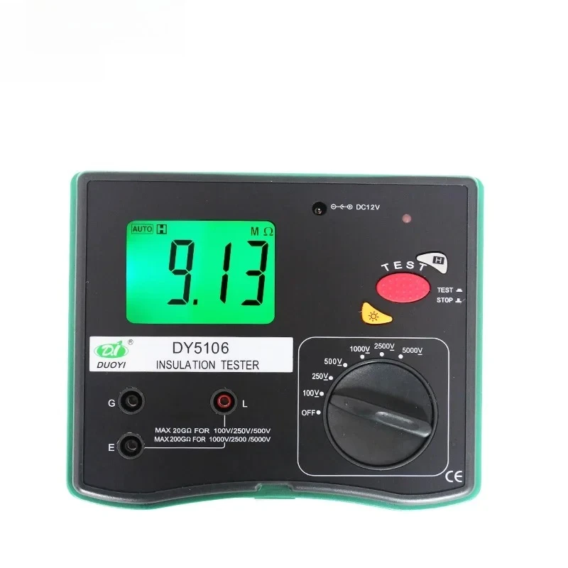 DUOYI  DY5102/5103/5106 Multifunctional Digital Insulation Resistance Tester Digital Display Megohmmeter