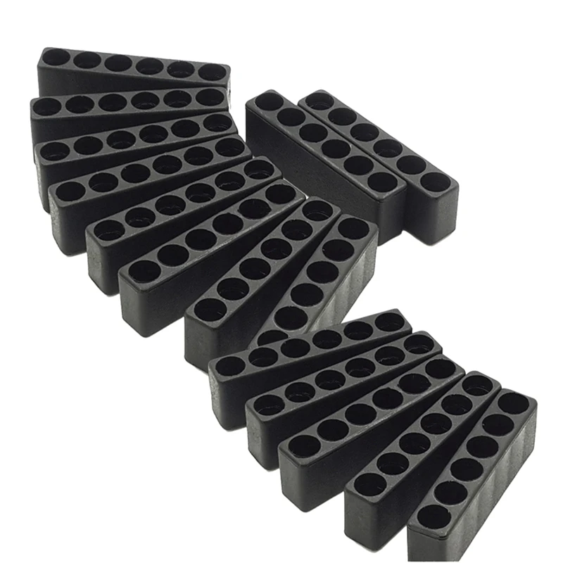 15Pcs 6 Holes Hex Shank Screwdriver Bit Holder Plastic Head Storage Drill Stand For Power Replacement