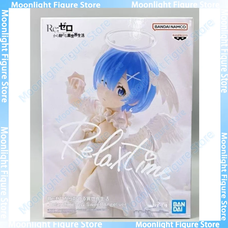 

In Stock Bandai BANPRESTO Relax Time Rem Sweet Angel Ver. Desktop Cute Doll Anime Action Figure Toy Gift Model Collection