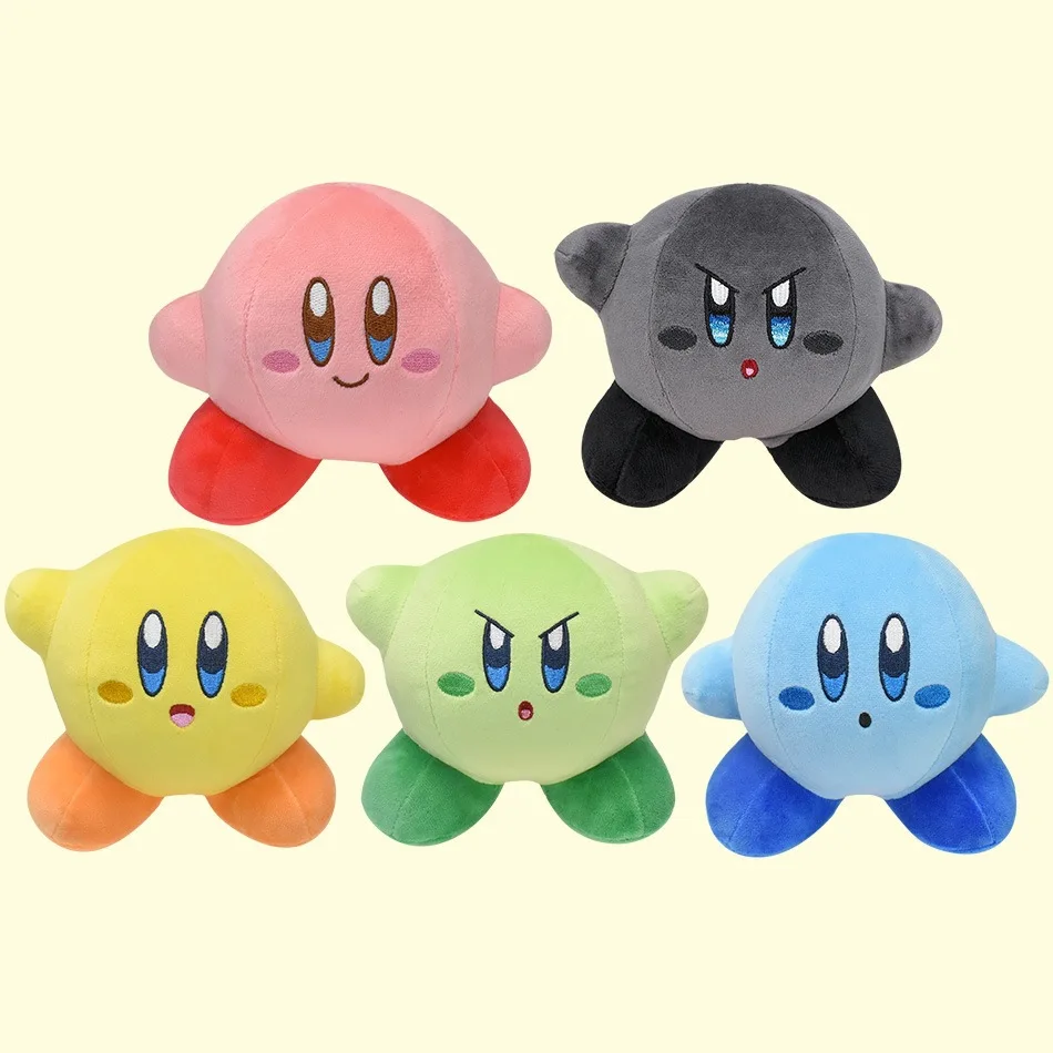 Cute Multicolor Kirby Toy Kawaii Anime Star Kirby Sword Kirby Waddle Doo Elfilin Stuffed Doll Peluche Birthday Gifts