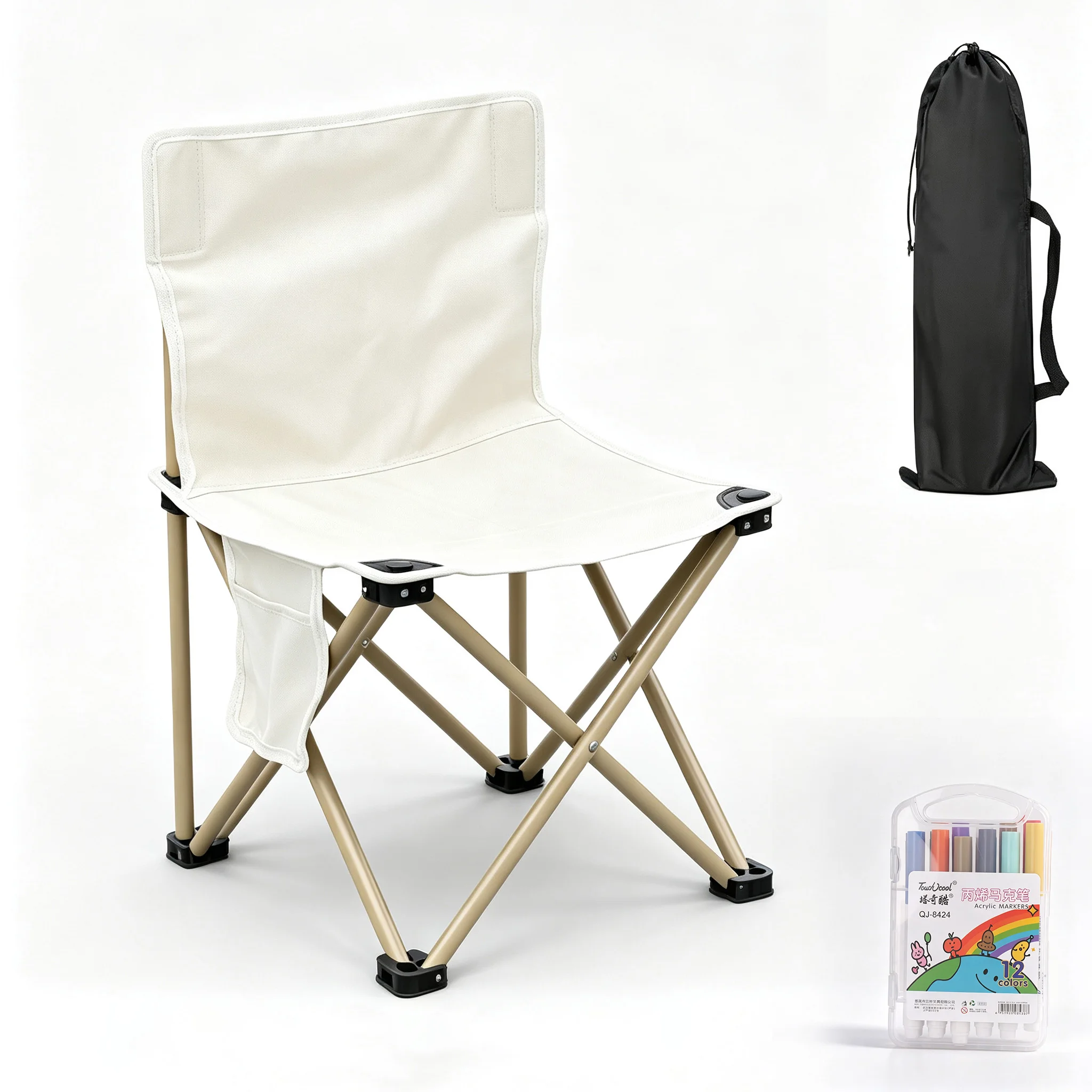 Kids Outdoor Lounge Chair - Cadeira Infantil Dobrável para Exterior, Leve