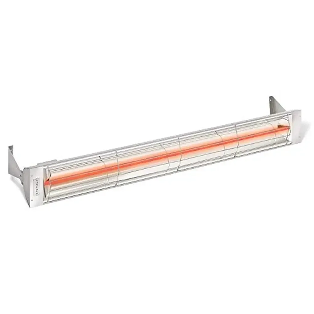 

Stainless Steel Single Element Fixture 4000W 240V Energy Efficient Outdoor Heater UL/CUL Listed W-4024 SS Radiant Heating Gas