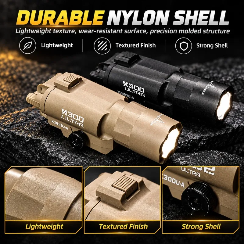 X300-U Nylon LED Infrared Flashlight 20-24mm Rail Hobby Ornament Parts