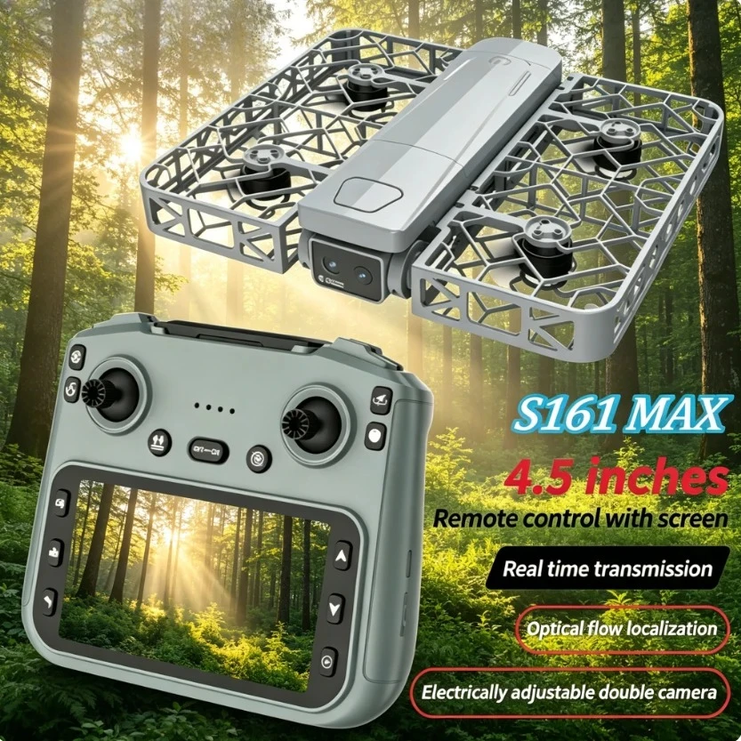 Original S161 MAX GPS Foldable Drone 8K Dual Camera 5G FPV Brushless Motor Human Tracking Gesture Shoot RC Quadcopter