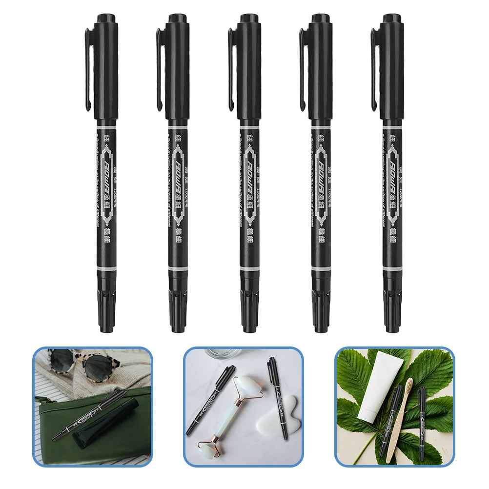 

5Pcs Pen Professional Eyebrow Lip Mapping Marker Tool for Skin Positioning Tattoo Artist Beauty Salon Use Brow