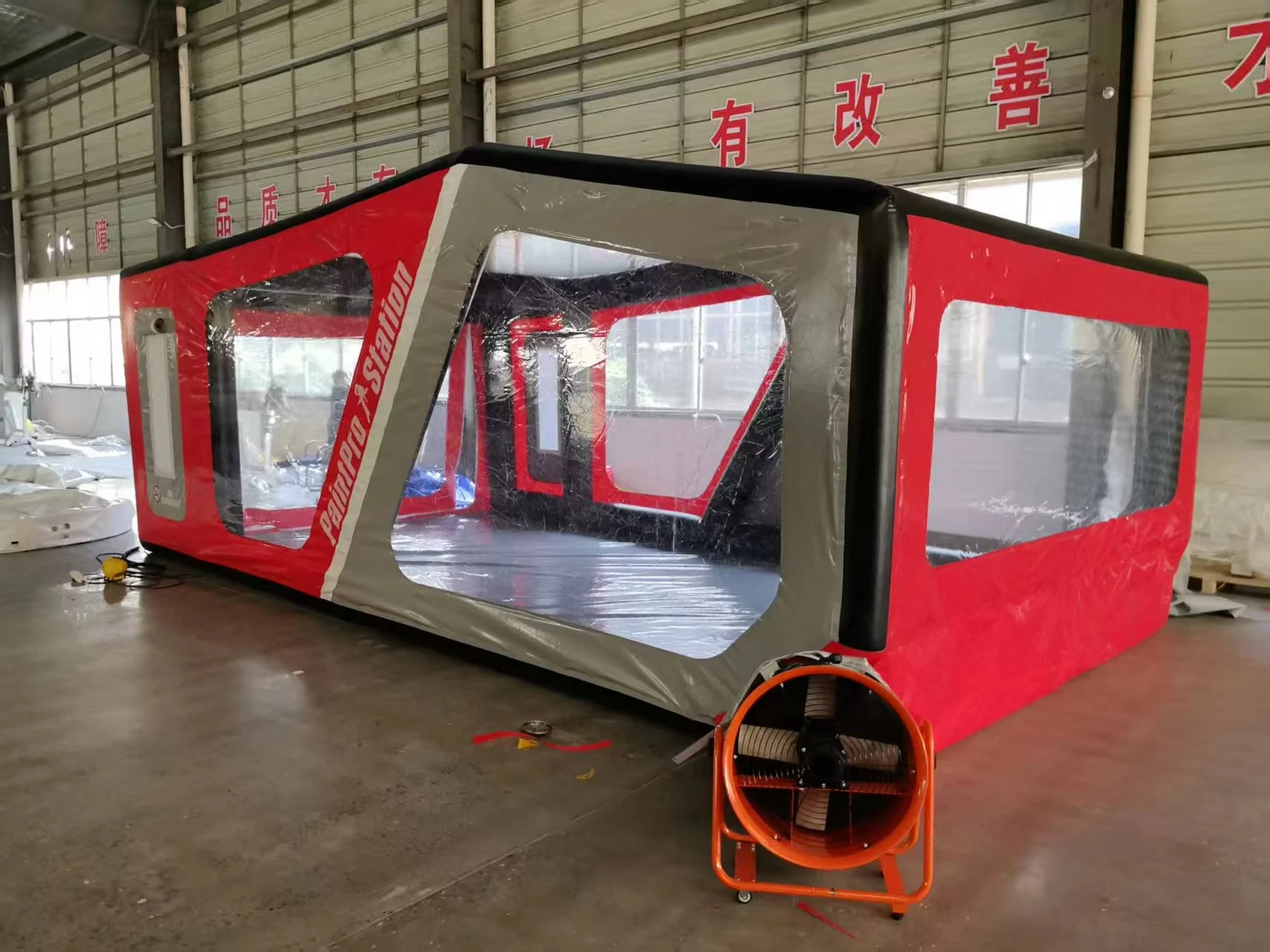 High Quality PVC Portable Airtight PVC Inflatable Car Paint Custom air sealed Inflatable Car Garage Tent Painting Activities