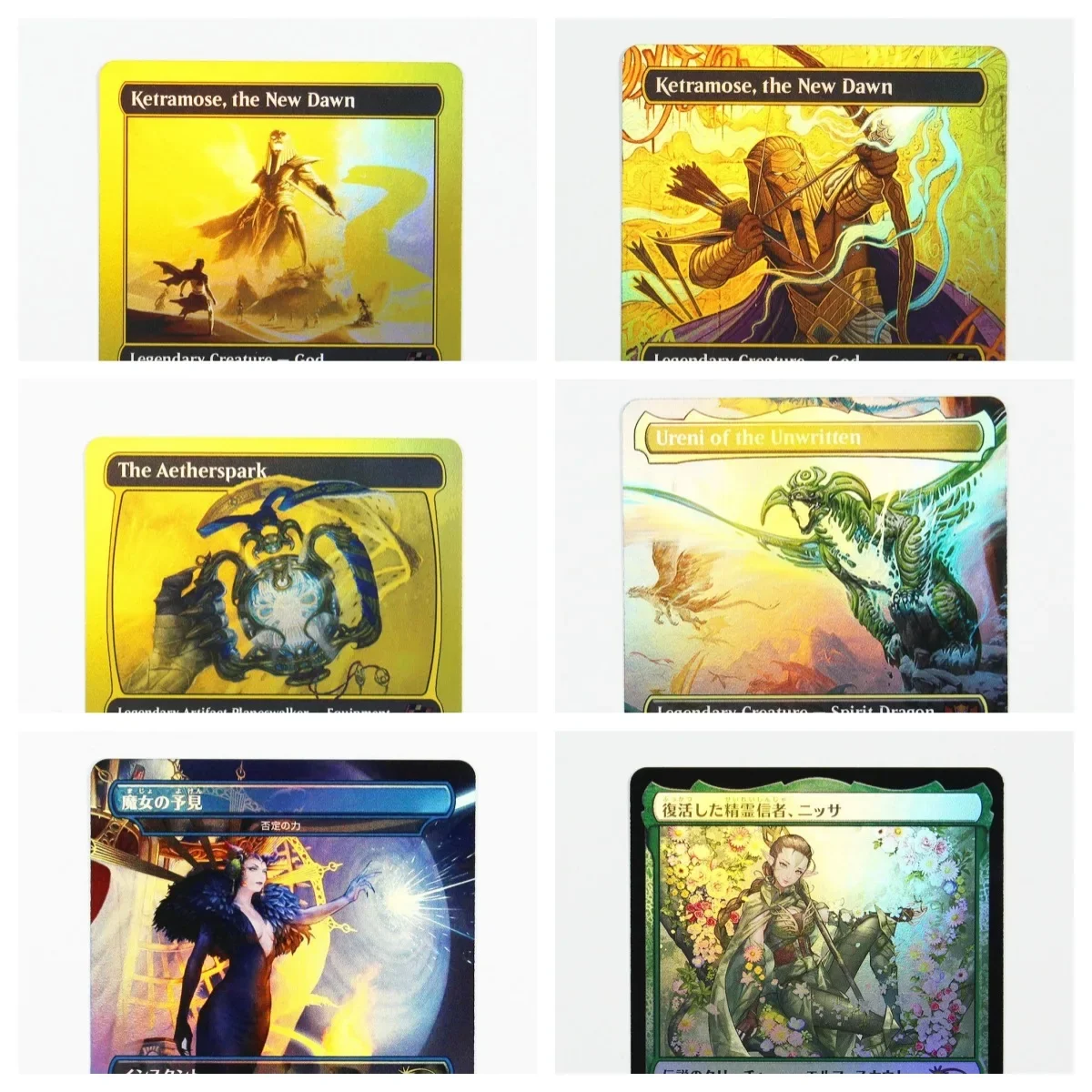 

Фольга (DFT/TDC) Aetherspark/Ureni of the Unwritten/Magical Proxy Cards Высококачественная сборочная доска, играющие коллекционные карты
