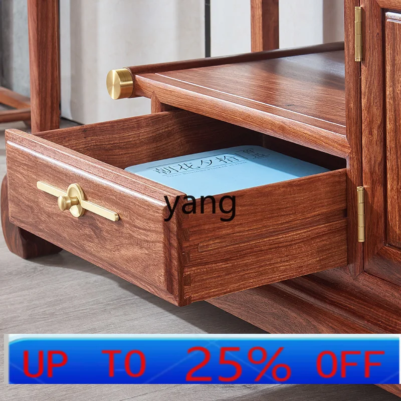 

CX mahogany furniture TV cabinet living room new Chinese solid wood storage floor cabinet rosewood TV cabinet