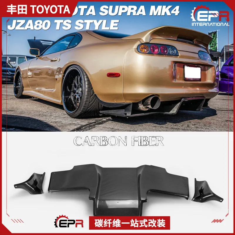 

Suitable for Toyota Supra Bull Demon King modified MK4 JZA80 carbon fiber rear lip TS rear spoiler baseplate