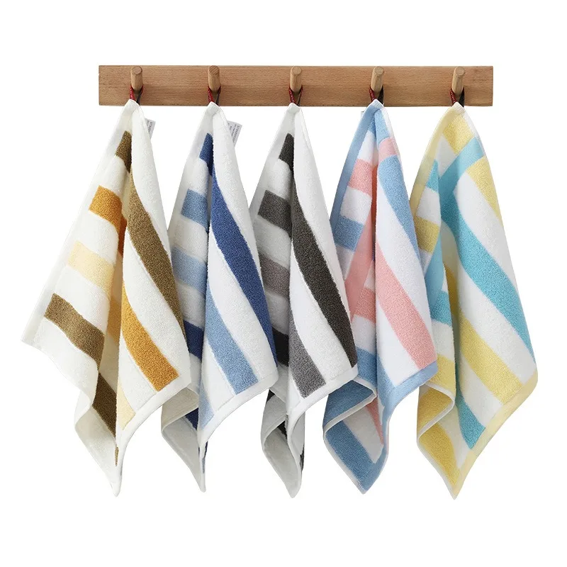 Striped Woven Kids Towel Set - Ultra-Soft and Lightweight Hand Towel Baby Wipes