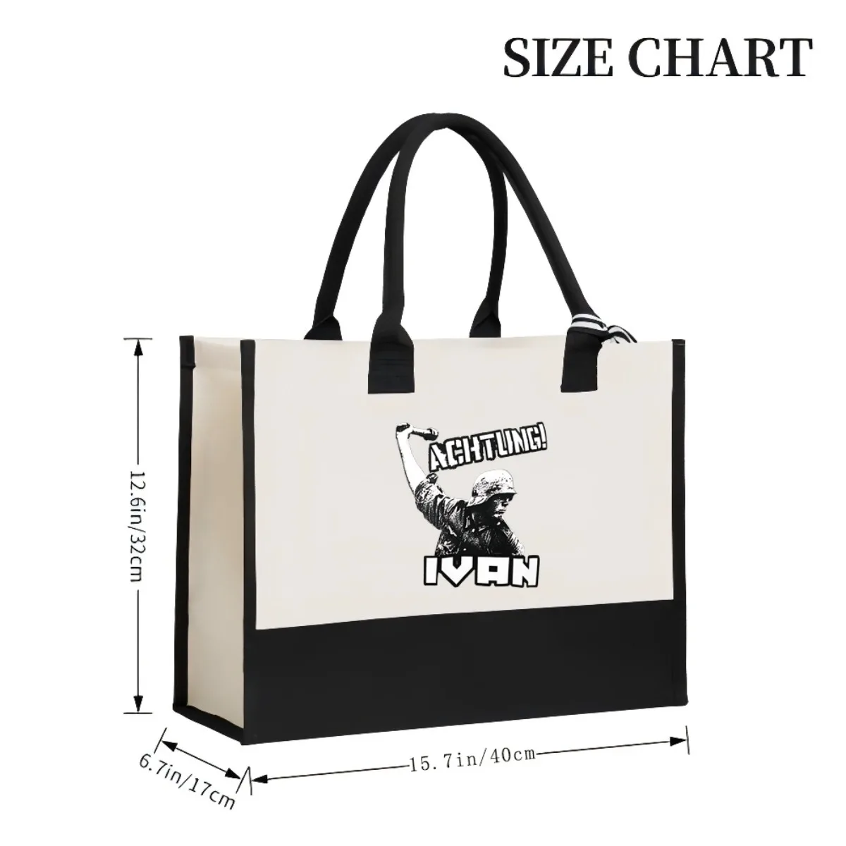 ثمانغ إيفان الألمانية Solr 2026 وصول جديد موضة عملية واسعة قابلة لإعادة الاستخدام حمل حقيبة نمط طباعة 2 لهجة الثقيلة كبيرة