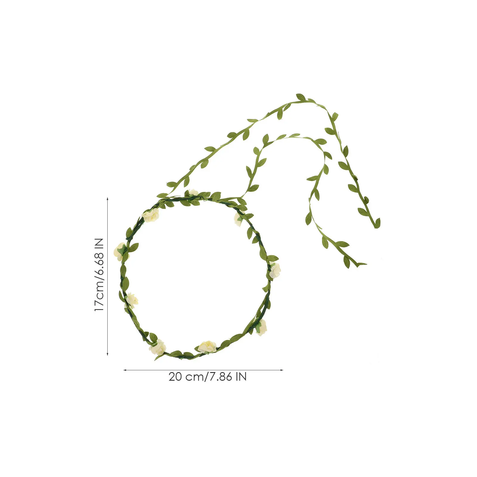 Floral Wreath Headband for Women & Girls – Elegant Flower Crown Hairband, Photography Prop & Party Accessory