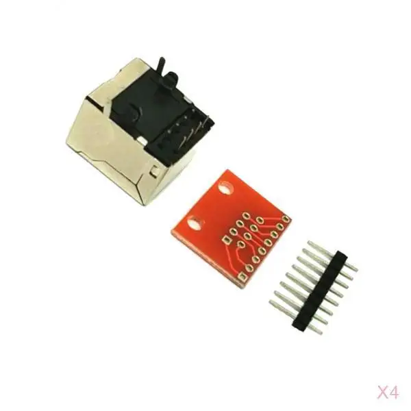 Breakout Adapter PCB Module 8 Pin 2.54mm Header Breakout Connector for Breadboard and Test Rigs