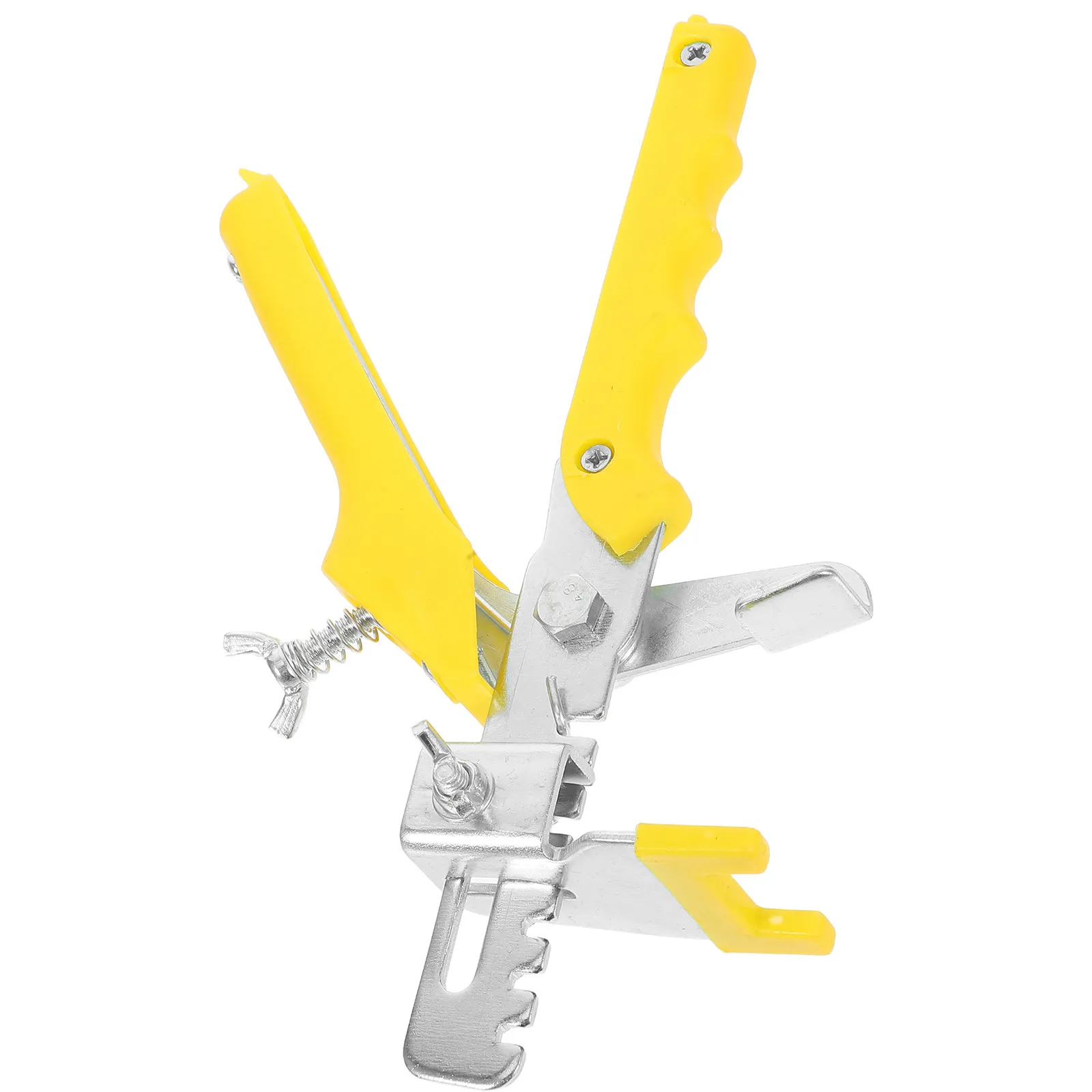 

Система клипс для выравнивания плитки с зажимом-толкателем для бесшовной укладки напольной и настенной плитки, желтая