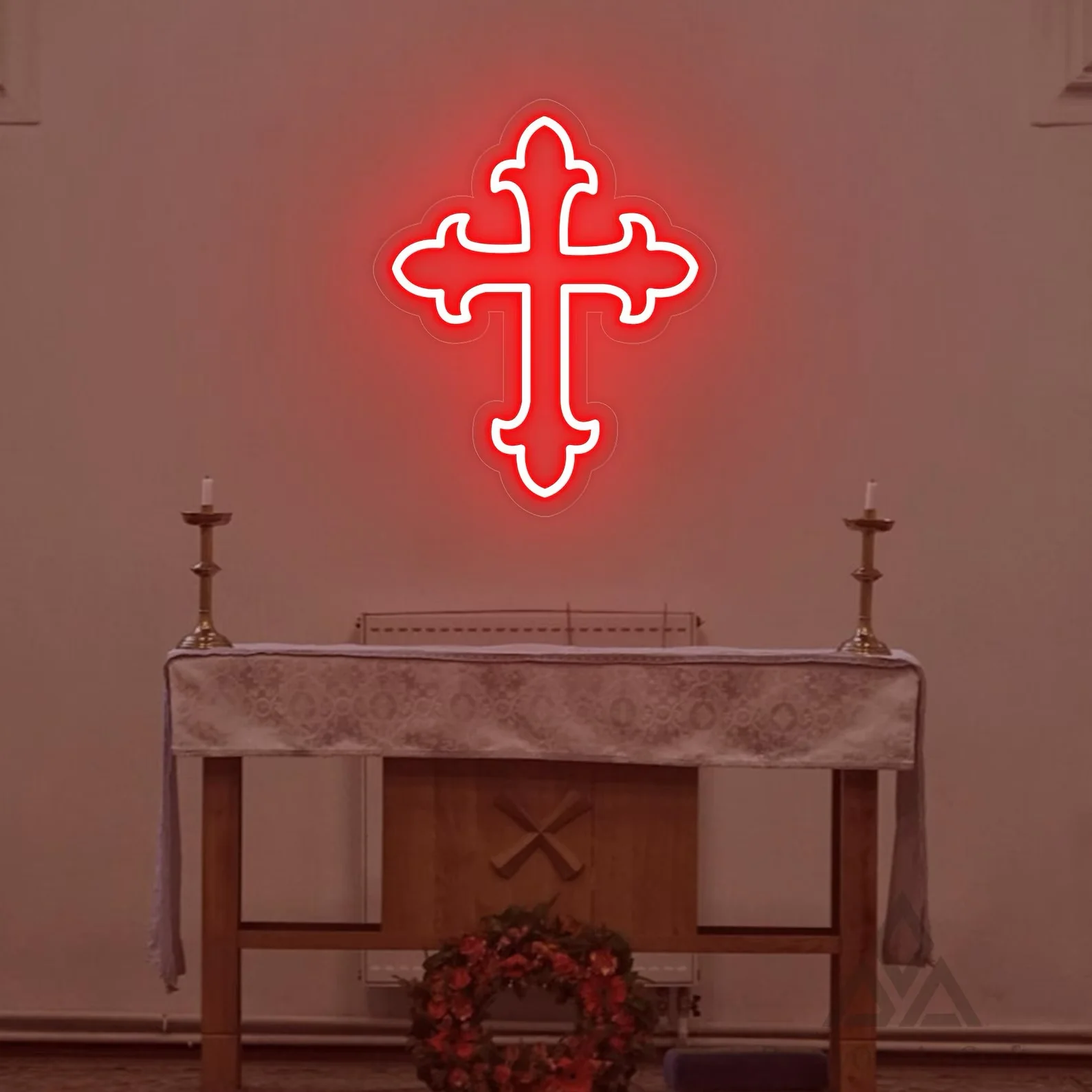 Faith Cross Neon Sign, Religious Neon Sign Led Cross Sign, Cross Easter Decor Jesus Neon Sign, Christian Decor Faith Wall Decor