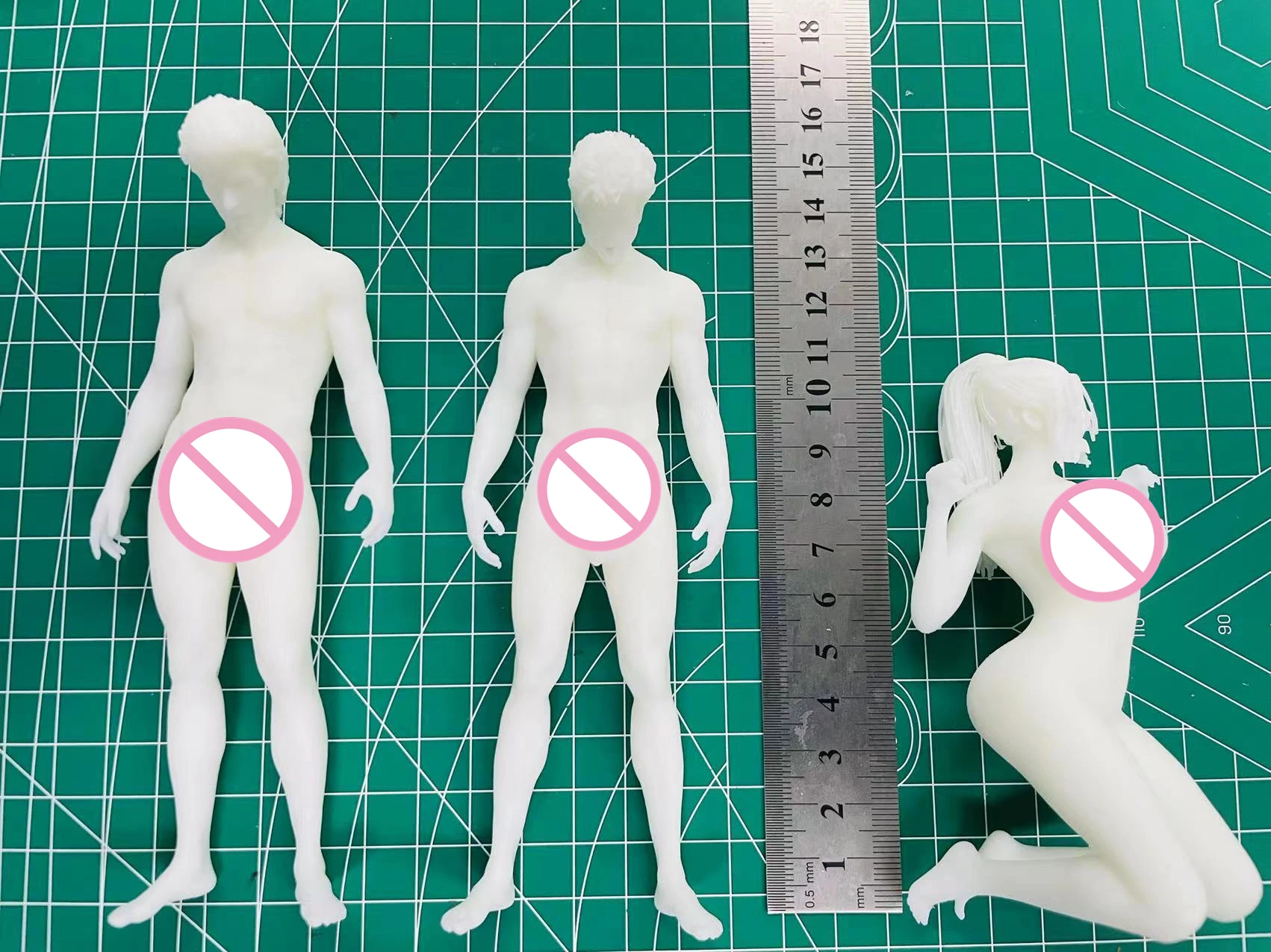 NSFW 150mm Die Cast Resin Model Assembly Kit Girl Model (Unpainted) Resin Model Toy Kit 3 People Suck