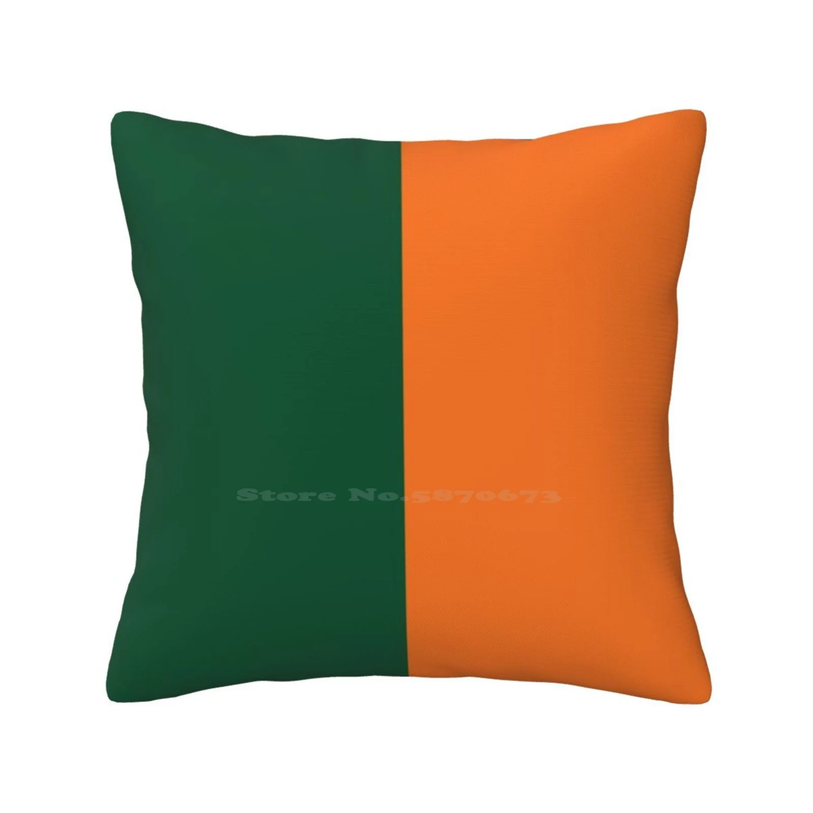 Miami University Law Main Colors Funny Cute Decor Square Pillowcase University Of Miami Law Idea University Of Miami Law Quote