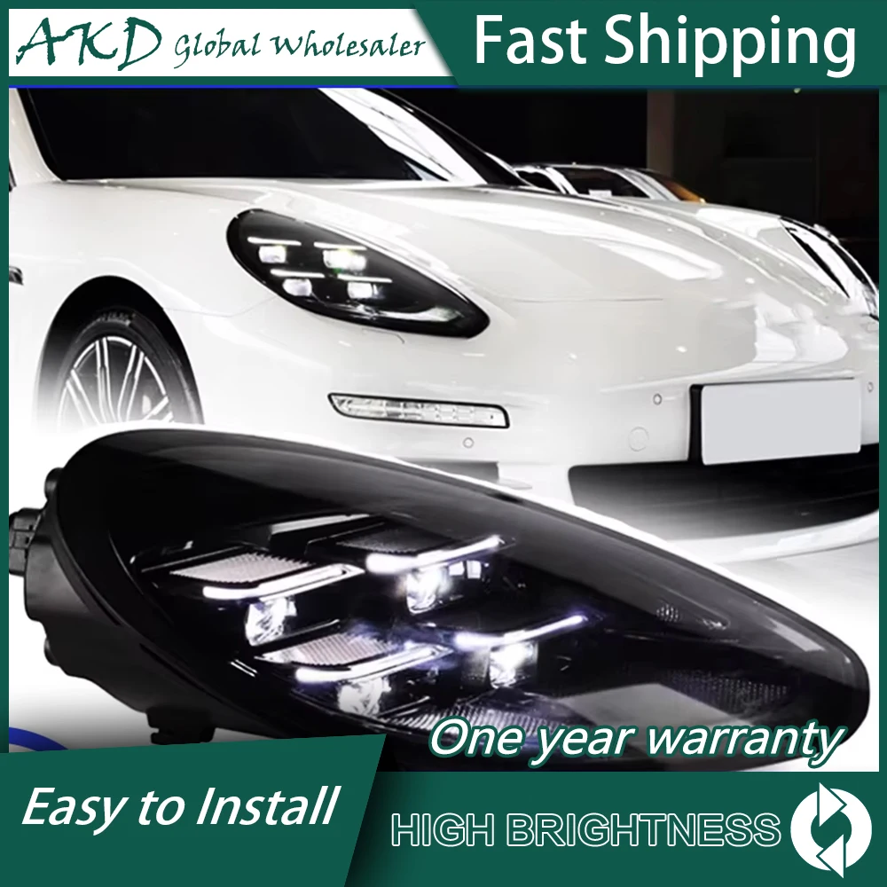 Car For Porsche Panamera 970 2011-2017 971 Head Lamp Led Fog Lights DRL Hella Tuning Light Car Accessories Head Lights
