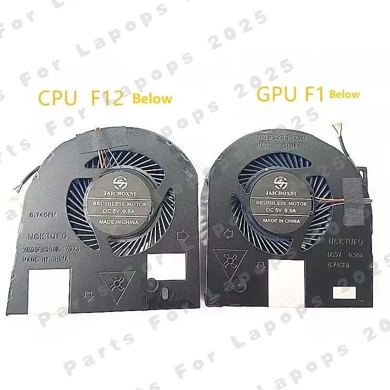 Novo Cooler/Ventoinha de CPU para Dell Precision M7530 7540 7730 7740 P74F - Ventoinha de Refrigeração para Notebook