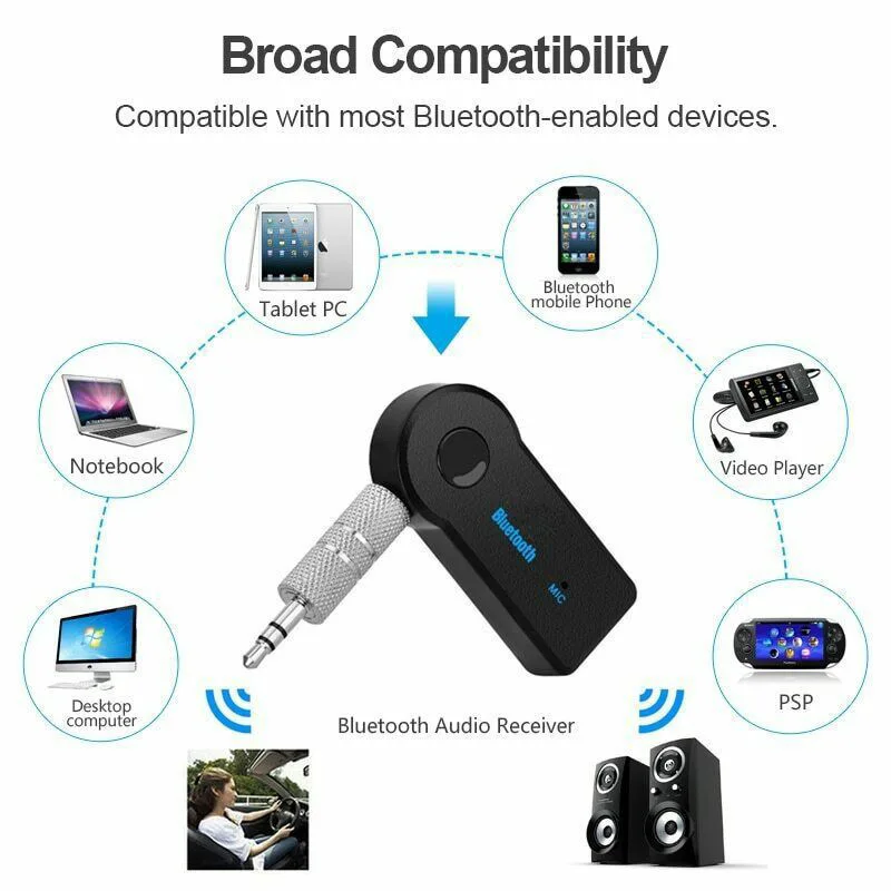 2 in 1 Wireless Bluetooth 5.0 Receiver Transmitter Adapter 3.5mm J for Opel Astra h g Corsa d Insignia Astra Antara Meriva Zafir