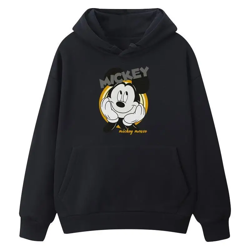 

Disney Mickey Mouse Hoodie Unisex Cotton Fleece Pullover 2025 Autumn Winter Graphic Sweatshirt White Base Mickey Mouse