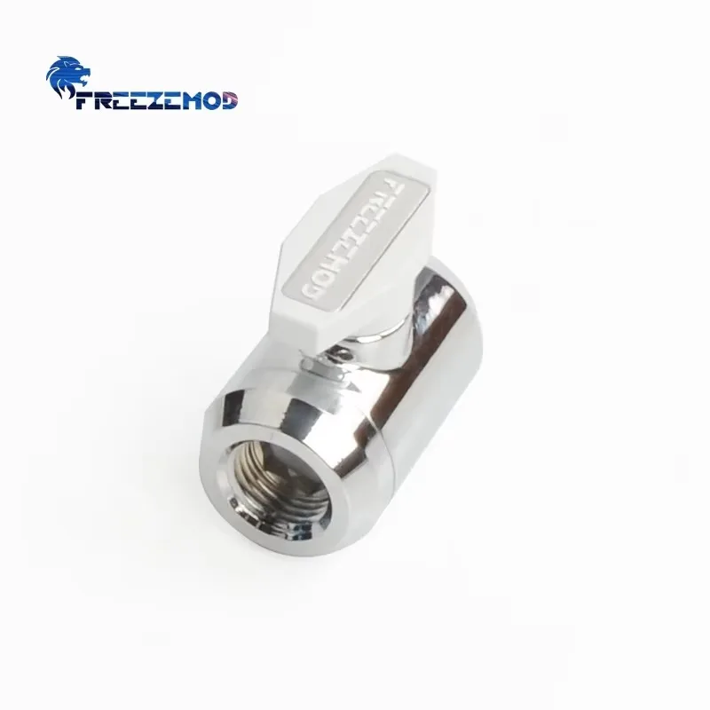 FREEZEMOD FM-YGNSS computer pc water cooler fitting drain valve double inner teeth G1/4 stop valve.