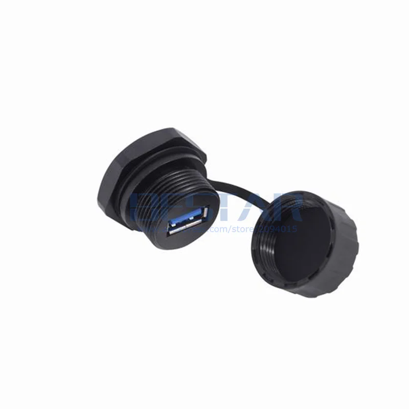 الصناعية مقاوم للماء USB 3.0 موصل IP68 M25 10Pin ذكر إلى USB نوع أنثى المقبس لوحة التوصيل جبل مع غطاء الغبار