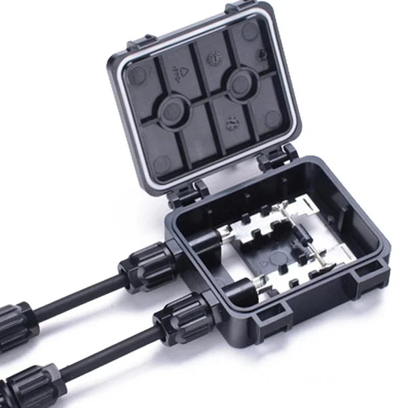 Waterproof Solar Junction Box for Photovoltaic Panel Power Generation Component Wiring Enclosure