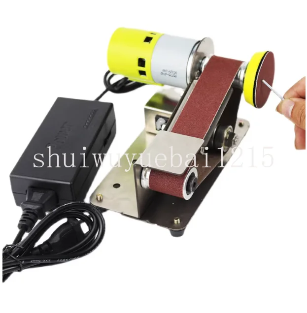 Micro Electric Sharpening Machine Mini Electric Belt Sander DIY Polishing Grinding Machine Adjustable Speed Polisher Machine
