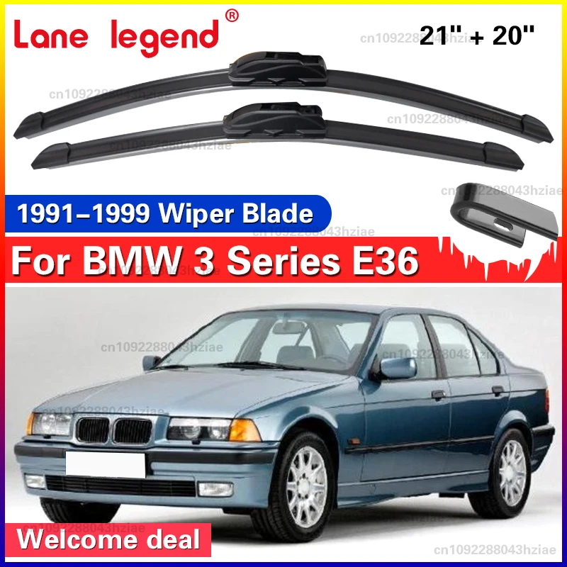 Für BMW 3er E36 318 320 323 325 1991-1999 1997 1998 Wischer Frontwischerblätter Windschutzscheibe Windschutz Fensterbürste 21"+20"