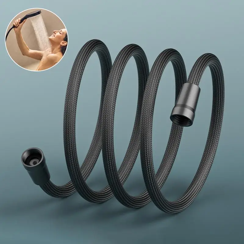 1.5/2M Anti Winding Handheld Shower Hose GI/2 Flexible Shower Tube High Pressure Universal Interface Bath Shower Nylon Pipe