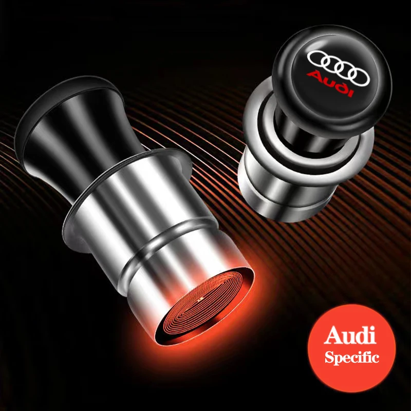 12V Metal Universal Auto Car Windproof Flameless Cigarette Lighter Power Socket For Audi A3 A4 A5 A6 A7 A8 Q3 Q5 Q7 S3 S4 S5 S7