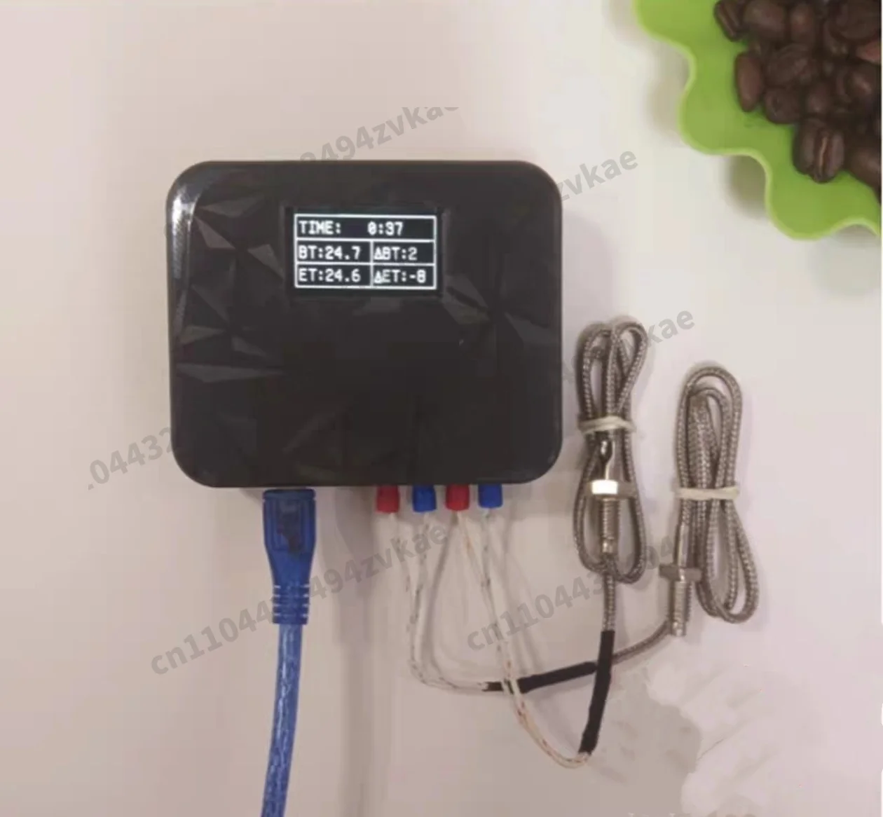 Bluetooth Thermometer Displays Real-Time Btet Curve RorBaking Beans, Coffee Beans, Artisan Intelligent Dual Channel
