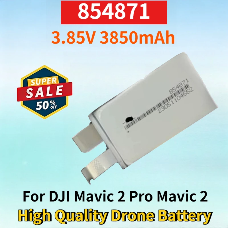

New 854871 3.85V 3850mAh Lithium-ion Rechargeable Battery Cell for DJI Mavic 2 Pro Mavic2 High Quality Drone Replacement Battery