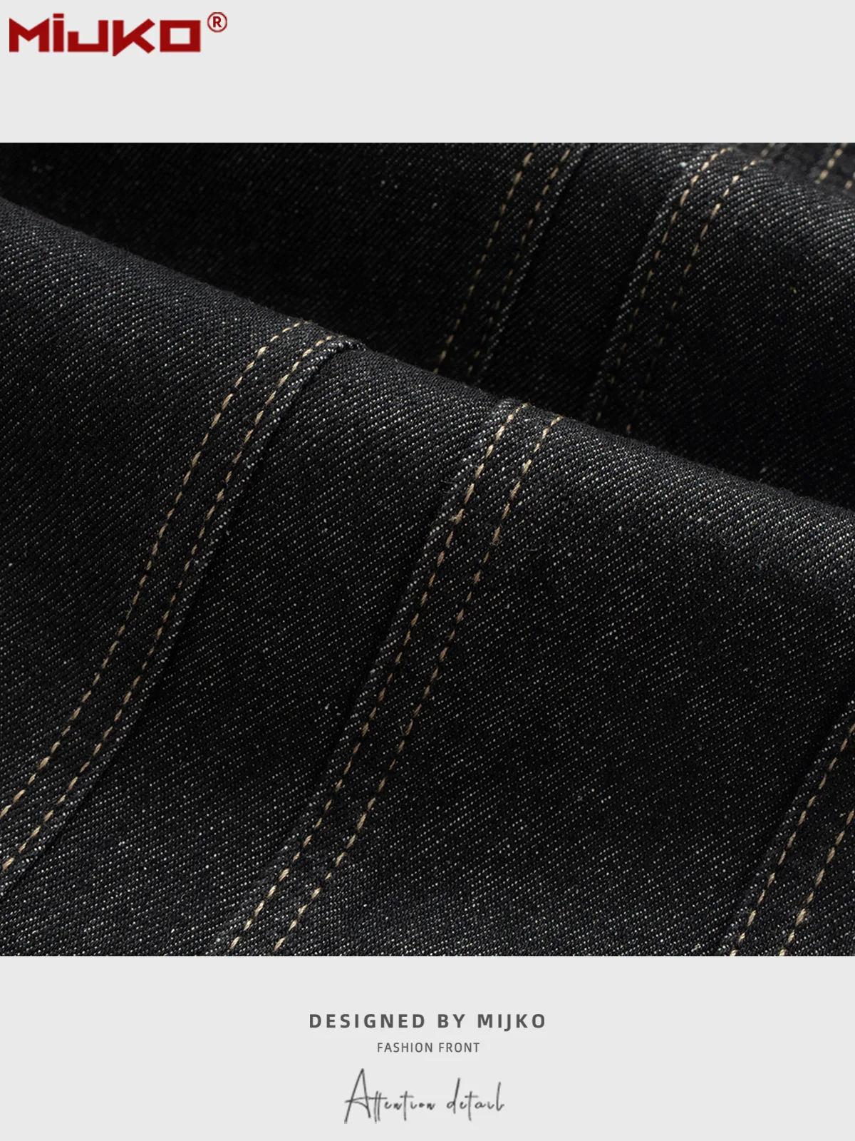 MIJKO جينز أمريكي عتيق Scimitar جينز دينم مرقع مفكك للرجال والنساء G6827 # #4