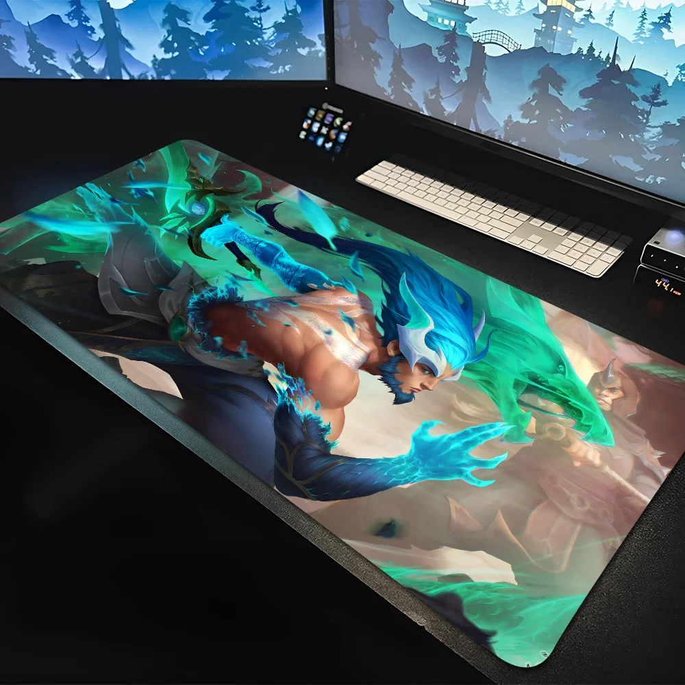 

1pc Yi League Of Legends Non-slip Mouse Pad Suitable For Office Computers Laptops E-sports Game Desk Mats XXL Keyboard