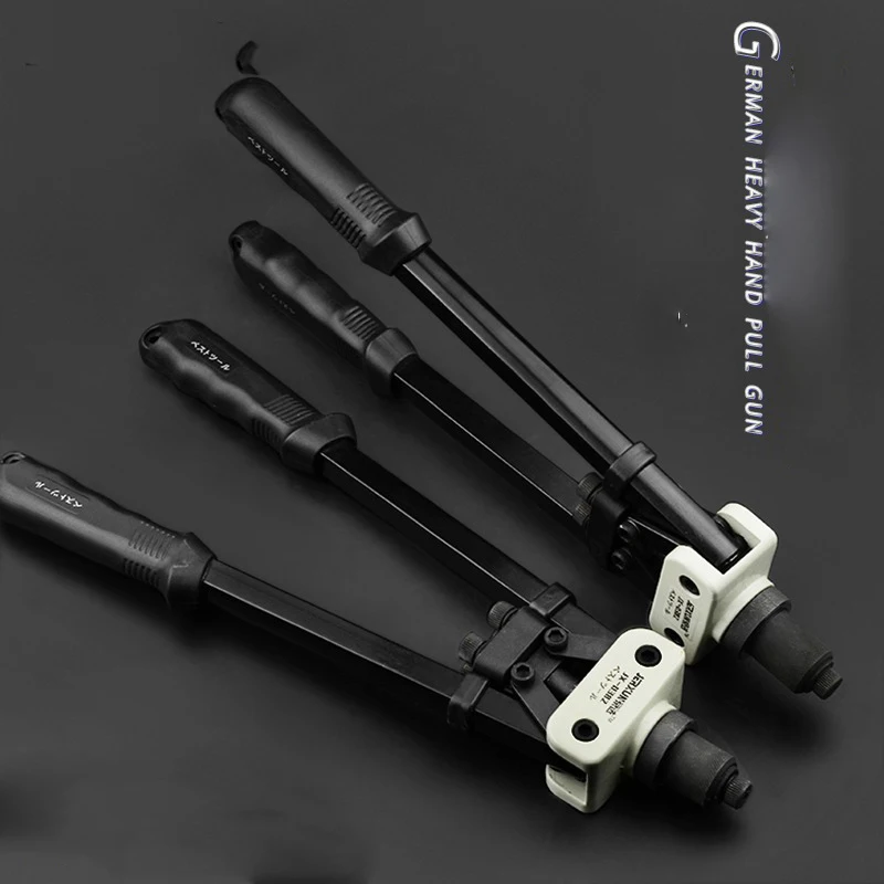 Pistola per rivetti con nucleo manuale a doppia impugnatura Pistola per rivetti con cappuccio per rivetti a risparmio di manodopera Pistola per rivetti di livello industriale Pinze per rivetti