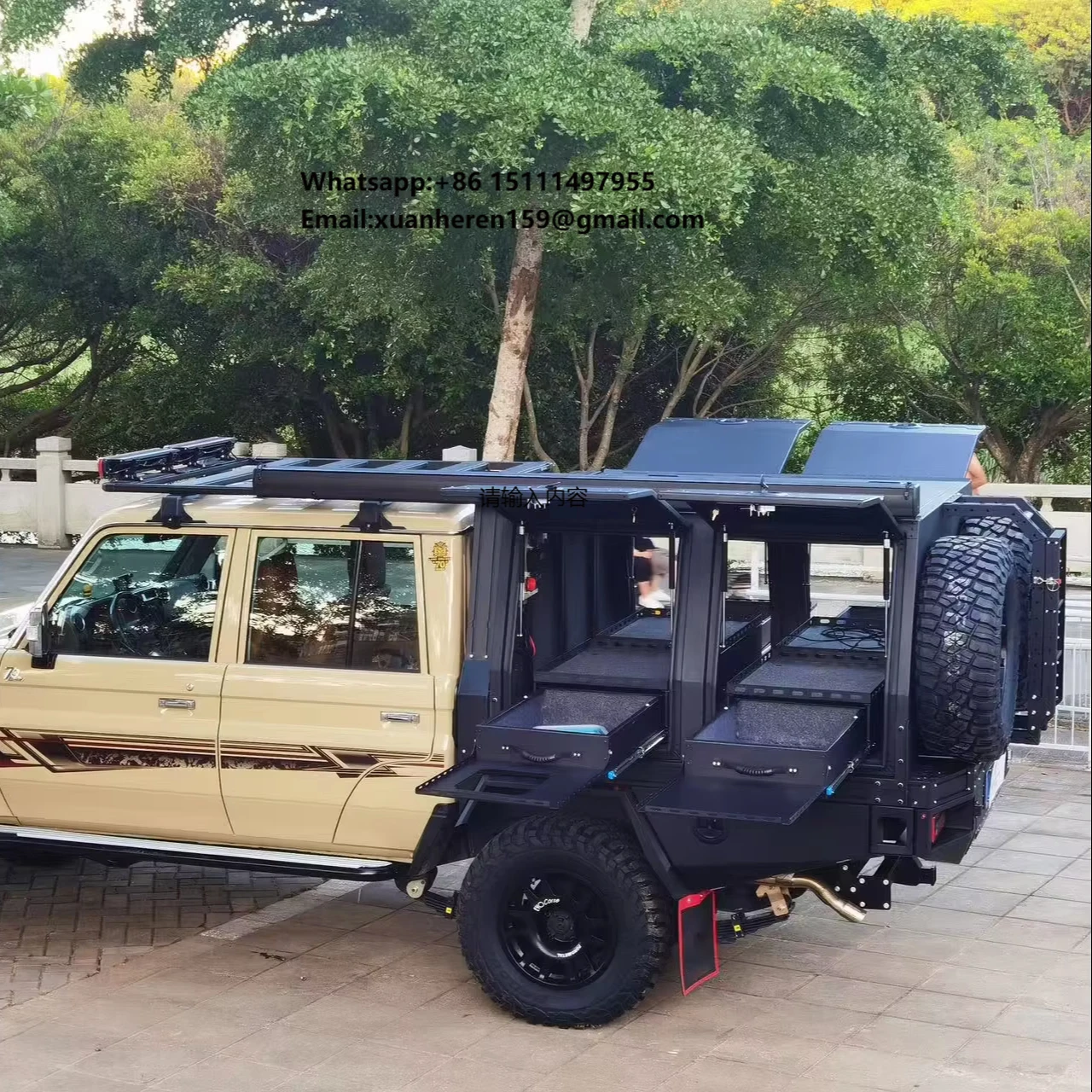 Custom Double Cab Ute Tray and Aluminum Canopy for Pickup Truck Camper Tool Box for 4x4 Pickups