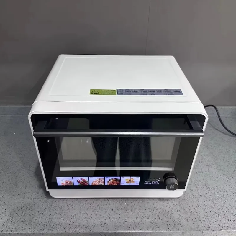 23L Stainless Steel Air Fryer Oven, Oil-Free Steam Cooking, Digital Control, Multi-Function Kitchen Cooking Equipment