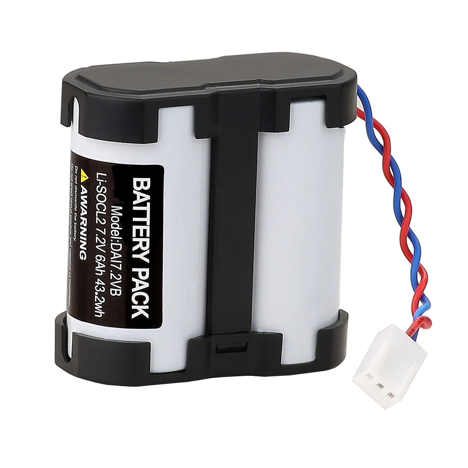 Adatto per batteria per DAITEM Li-SOCL2 7,2 V 6 AH BATLI06-ATRAL SRL X Center/Comunicazione Phone/Mr.